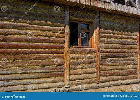 Ukrainian Wooden Hives In A Field Under A Tree Stock Image