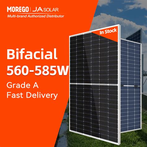 Ja Solar High Efficiency Bifacial N Type Pv Module W W Dual Glass