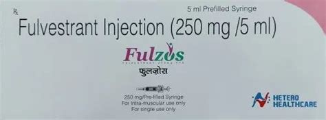 Fulzos Injection 250mg 5ml Fulvestrant Adley At Rs 3500 Pack In Kolkata