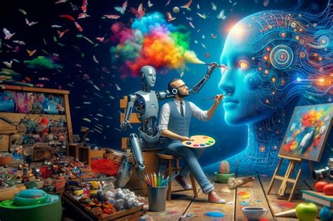 Premium Ai Image Artificial Intelligence Unleashing Creativity In A