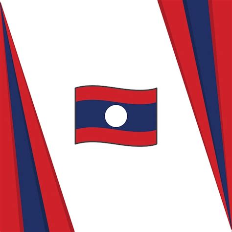 Premium Vector Laos Flag Abstract Background Design Template Laos Independence Day Banner