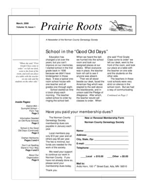 Fillable Online Prairie Roots Rootsweb Fax Email Print Pdffiller