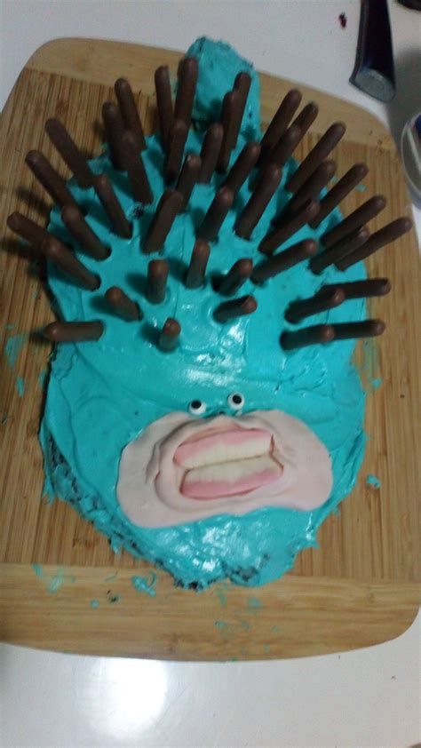 Friends And I Made Our Mate A Hedgehog Cake For His Birthday Sonic