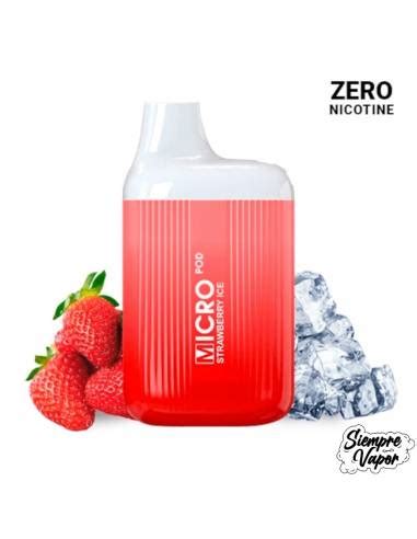 Pod Disposable Strawberry Ice Zero Nicotine Fresa Siempre Vapor