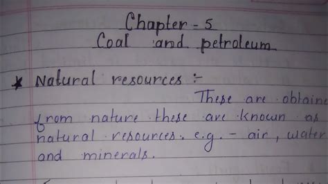 NCERT Science Book Class 8 Chapter 5 Coal And Petroleum Notes YouTube