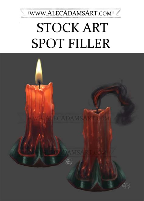 Occult Candle Spot Filler Rpg Stock Art Alec Adams Art Drivethrurpg