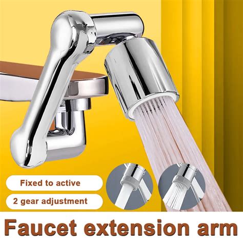 Universal 1080 Swivel Robotic Arm Swivel Extension Faucet Aerator