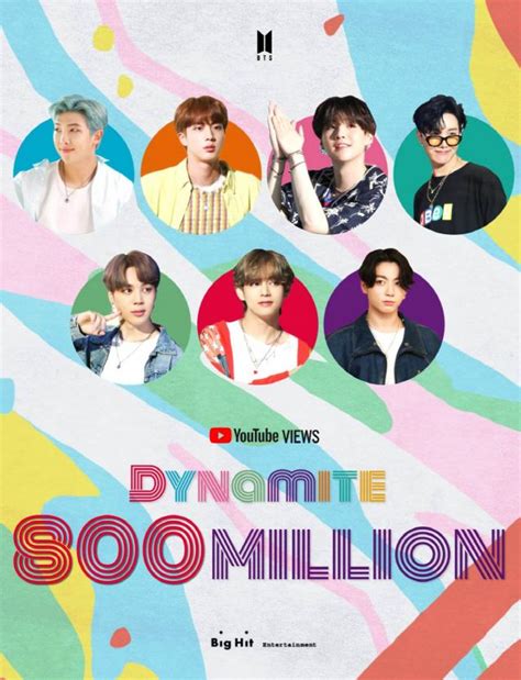 BTS' "Dynamite" MV Reaches 800 Million YouTube Views