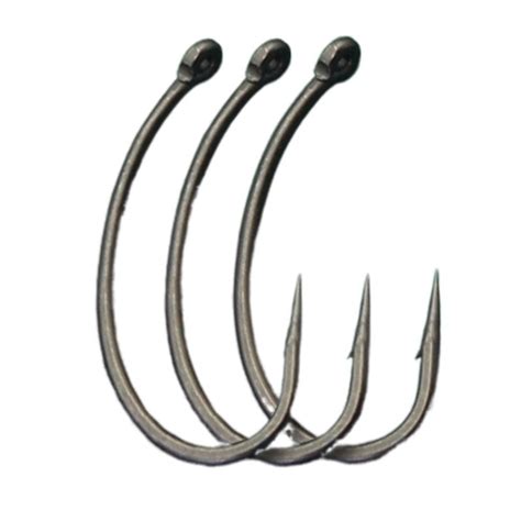 25PCS Carp Fishing Hook High Carbon Steel Barbed Hook Carp Rigs PTFE ...