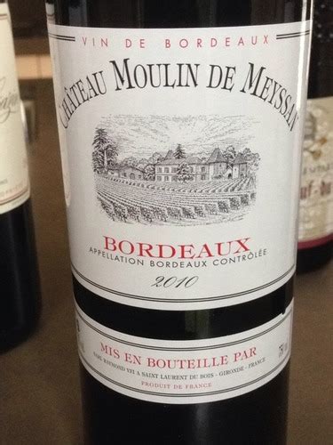 Vignobles Raymond Château Moulin de Meyssan Bordeaux Vivino US