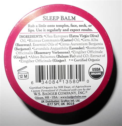 Badger Sleep Balm Review and Photos – MakeUp4All