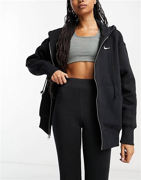 Nike Sweat à Capuche Oversize Avec Fermeture éclair Et Petit Logo