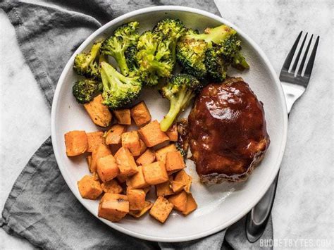 Sheet Pan BBQ Meatloaf Dinner Instructional VIDEO Budget Bytes