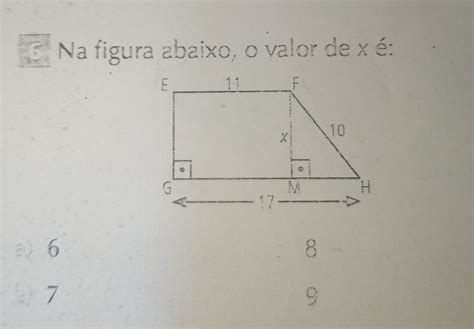 Na figura abaixo o valor de x é faz todos os cálculos prfvr preciso