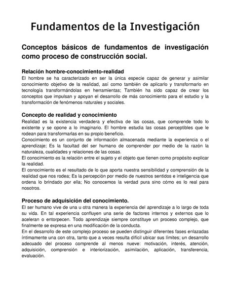 Fundamentos De La Investigaci N Fundamentos De La Investigaci N