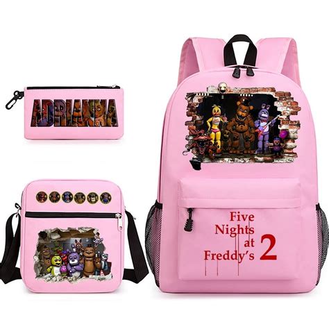 Five Nights At Freddys Anime Backpack Set 3 Pieces With Shoulder Bag