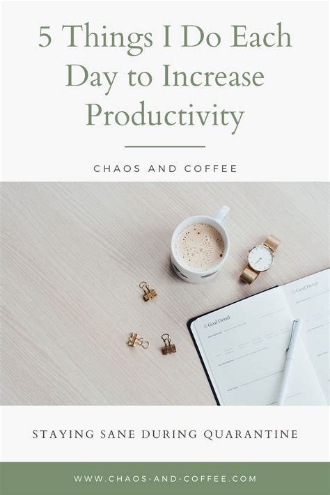 5 Things I Do Each Day To Increase Productivity Productivity