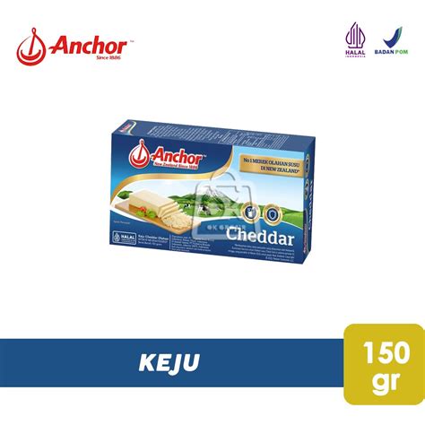 Jual Keju Cheddar Anchor Block Cheese 150 Gr Shopee Indonesia