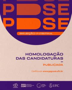 Homologação das inscrições Seleção Interna de Candidaturas ao