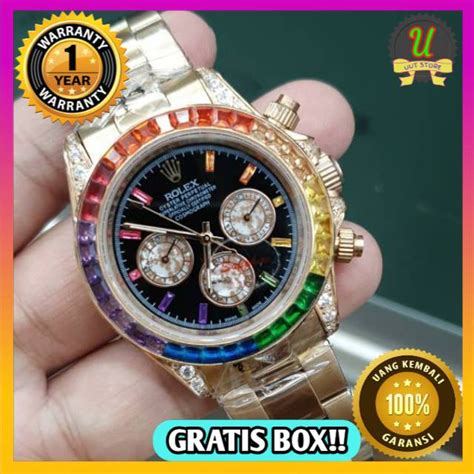 Jual Jam Tangan Pria Rolex Automatic Rolex Daytona Rainbow Pelangi