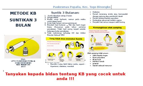 Leaflet Kb Suntik 3 Bulan Pdf