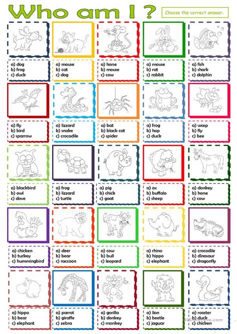 Who Am I Printable Worksheets Printable Worksheets