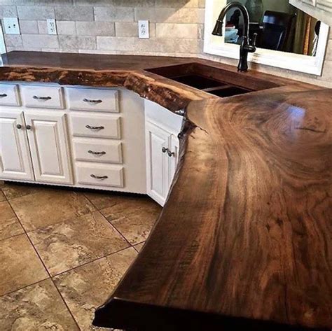 Custom Live Edge Countertop - Ottawa, ON - Rustic - Kitchen - Ottawa ...