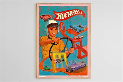 Hotwheels Wall Art Hotwheels Poster Print Hotwheels Art Car Poster