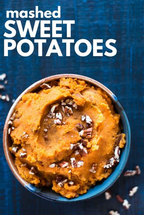 3 Ingredient Healthy Mashed Sweet Potatoes • A Sweet Pea Chef