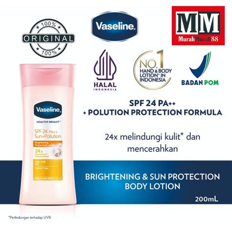 Jual Vaseline Healthy Bright Hand Body Lotion Spf 24 200 Ml Healthy