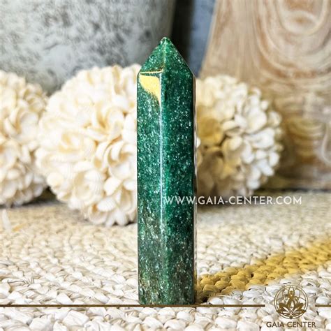 Green Fuchsite Crystal Polished Point Gaia Center Crystal Shop