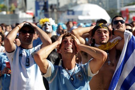 Screaming Cheering Crying Soccer Fans During The World Cup Time