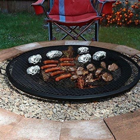 Outdoor Round Fire Pit Cooking Grill Grate– Zincera