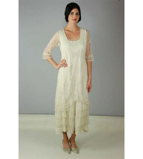 Titanic Tea Party Dress In Ivory By Nataya Vintage Style Dresses