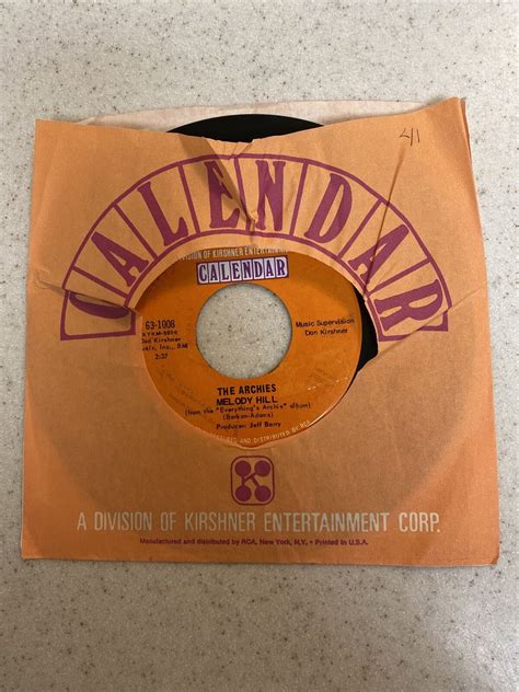 Archies Sugar Sugar Melody Hill Original 45 Single Record Ebay