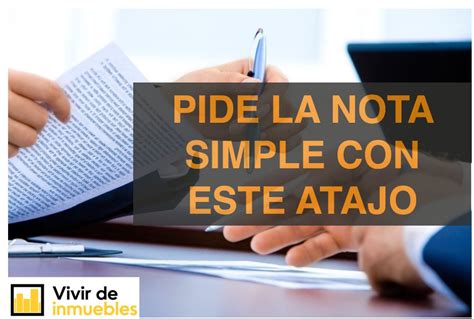 Nota Simple en el Registro de la Propiedad cómo pedirla online en