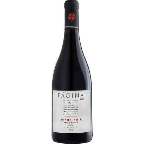 Vinho Tinto Regional de Lisboa Pinot Noir garrafa 75 cl Página