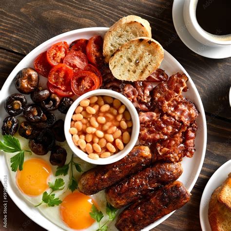 Full english breakfast Stock Photo | Adobe Stock