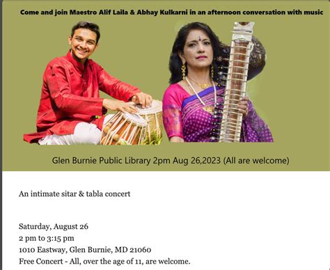 Sitar Tabla Concert | DC Indian Music Circle