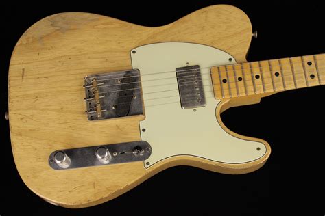 Fender Custom Vintage Humbucker Telecaster Heavy Relic Aged Natural Sn R38470 Gino Guitars