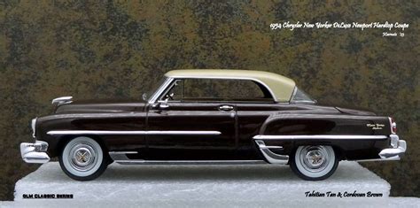 1954 Chrysler New Yorker DeLuxe Newport Hardtop Coupe Model Cars