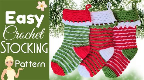 Easy Crochet Christmas Stockings Pattern 🎄perfect For Beginners Youtube