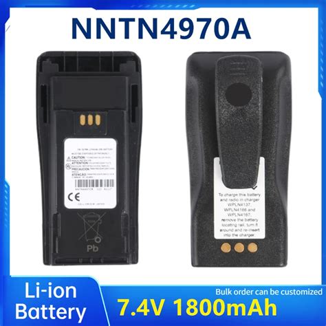 Nntn A V Mah Li Ion Two Way Radio Replacement Battery For