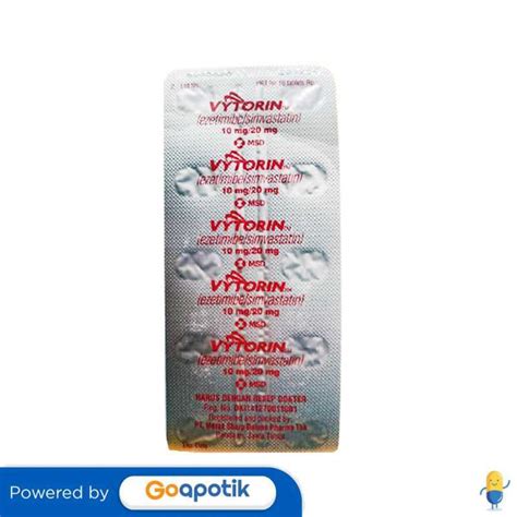 Jual Vytorin Mg Strip Tablet Di Seller Apotek Delka Medika