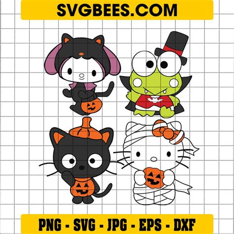 Hello Kitty Venom SVG, Spider Man Halloween SVG PNG DXF EPS - SVGbees