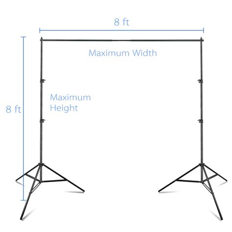 Buy Emart Photography Backdrop Stand X Ft Adjustable Photo