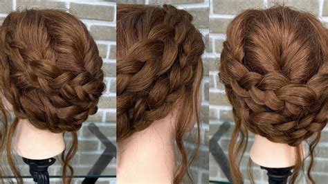 Super Cute And Easy Boho Crown Braid Braid Hairstyle Tutorial Step By