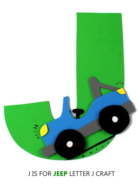 J is for Jeep Letter J Craft - Our Kid Things