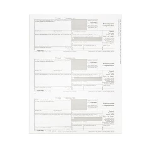 Snapklik Blue Summit Supplies 1099 NEC 4 Part Tax Form Kit 2023 Use