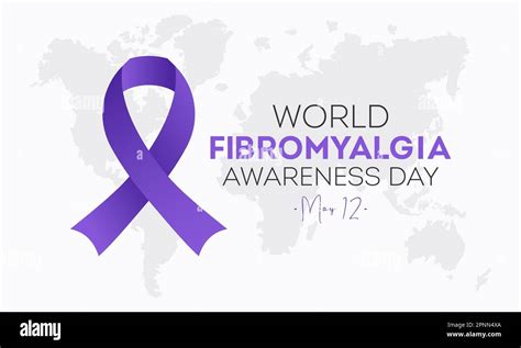 World Fibromyalgia Awareness Day May Vector Illustration On The